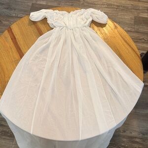 Elegant White Off-Shoulder Dress